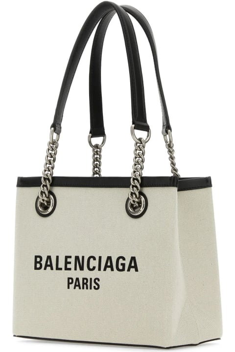 Balenciaga Bags for Women Balenciaga Ivory Canvas S Duty Free Shopping Bag