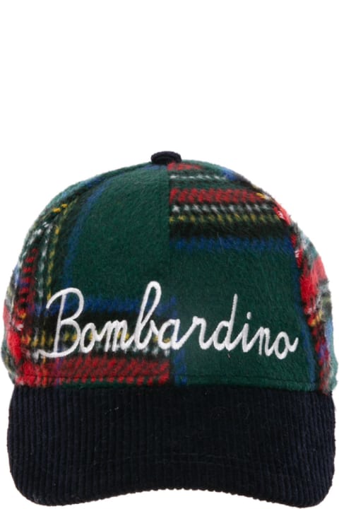 Homeware MC2 Saint Barth Tartan Baseball Cap With Bombardino Embroidery