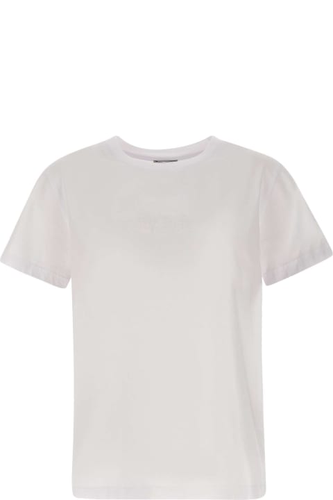 ウィメンズ新着アイテム Woolrich "logo" Cotton T-shirt