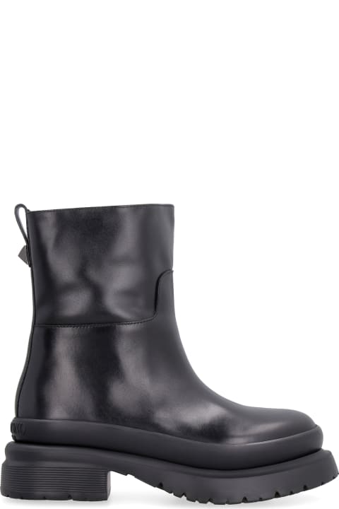 Homeware Valentino Garavani Leather Biker Boots