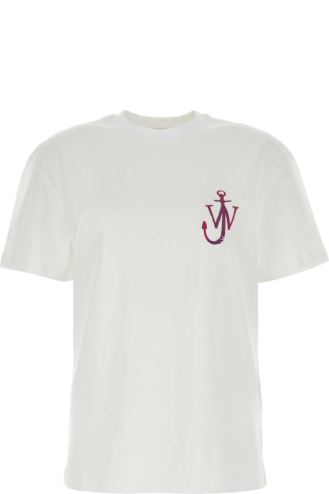 ウィメンズ新着アイテム J.W. Anderson White Cotton T-shirt
