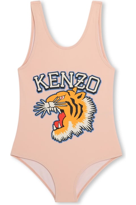 ガールズ 水着 Kenzo Kids Costume Con Logo