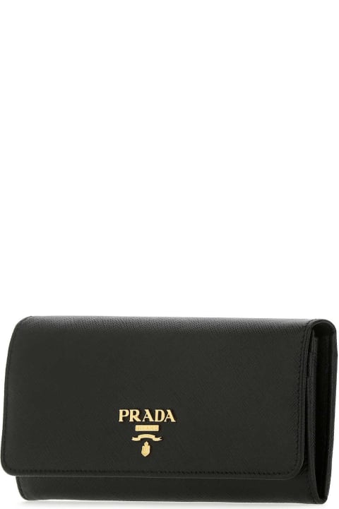 Prada Accessories for Women Prada Black Leather Wallet