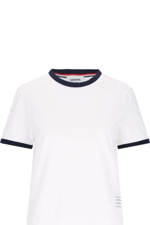 Fashion for Women Thom Browne Thom Browne - Contrasting Edges T-shirt