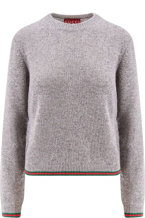 Gucci Sweaters for Women Gucci Striped Hem Knit Sweater