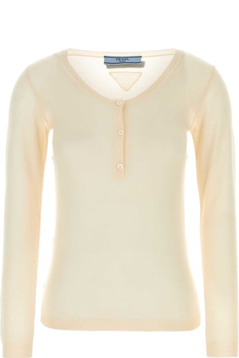 Prada Clothing for Women Prada Skin Pink Cashmere Blend Sweater