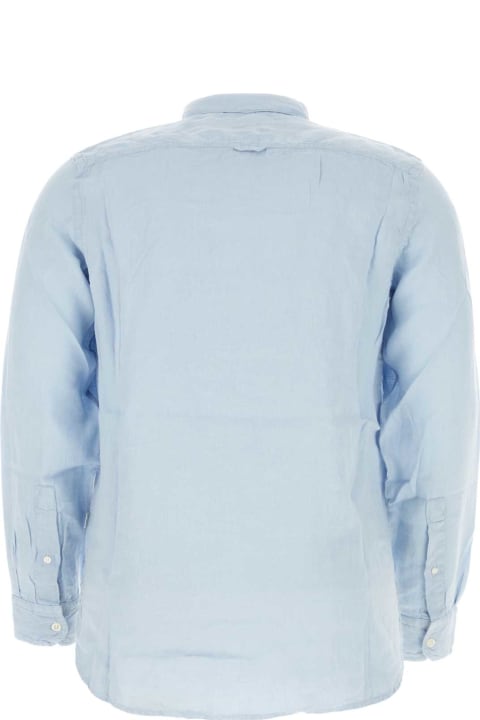 Woolrich for Men Woolrich Light-blue Linen Shirt