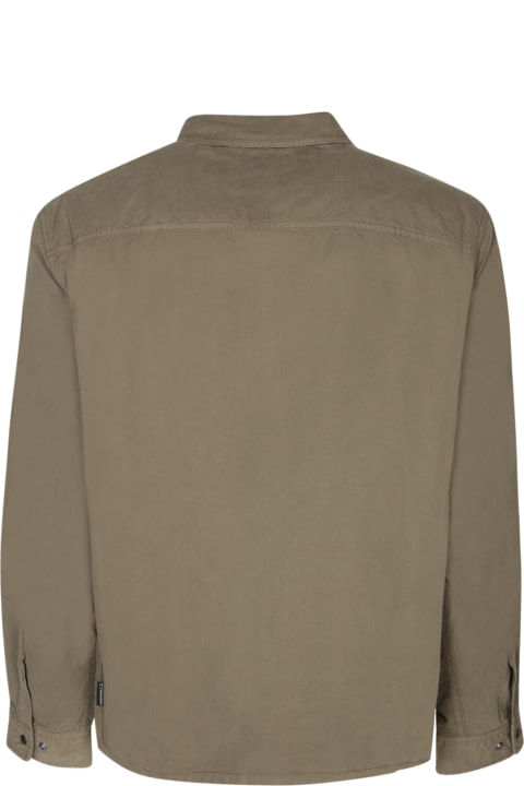 Woolrich Coats & Jackets for Men Woolrich Military Green Zip Overshirt Woolrich