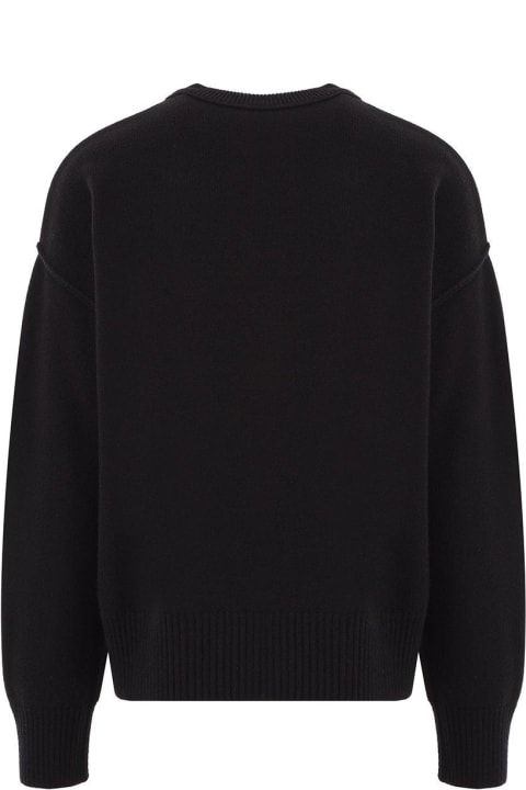 Sweaters for Women Ami Alexandre Mattiussi Paris De Coeur Crewneck Long-sleeved Jumper