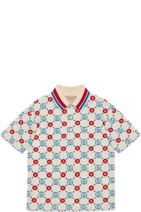 Gucci for Kids Gucci Polo Stretched Cotton Piuet