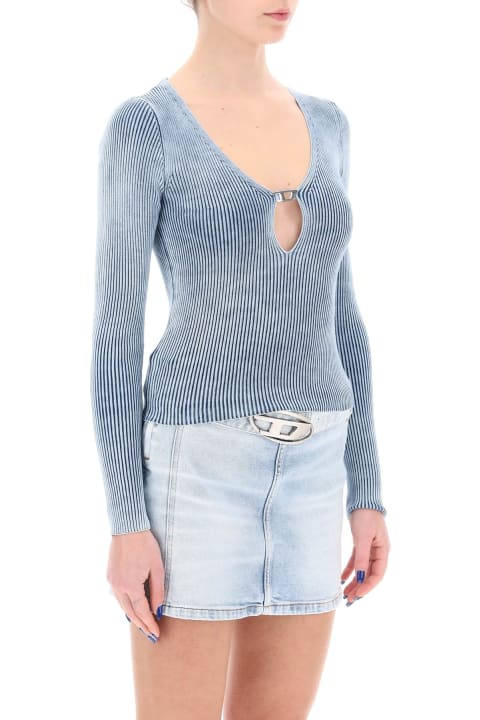 Diesel Sweaters for Women Diesel Blue M-teri Sweater