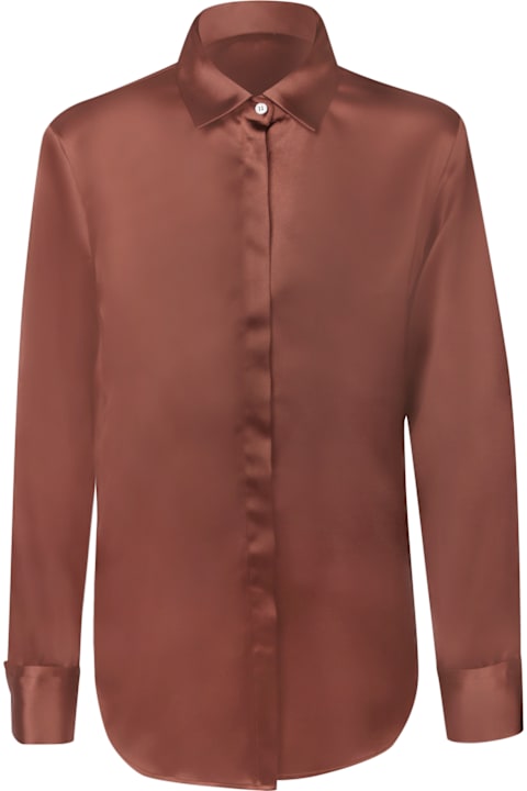 Blanca Vita Clothing for Women Blanca Vita Calicanto Brown Shirt