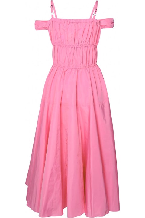 Fashion for Women Patou Rose Pink Faille Midi Dress