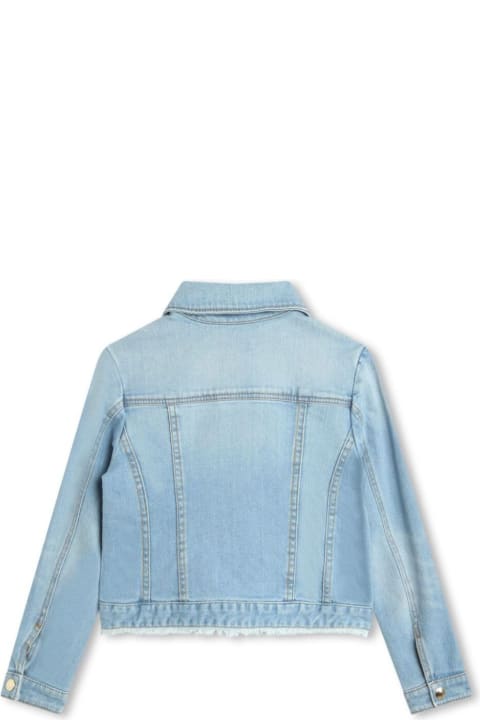 Chloé Coats & Jackets for Girls Chloé Blue Jeans Jacket In Stretch Denim Girl
