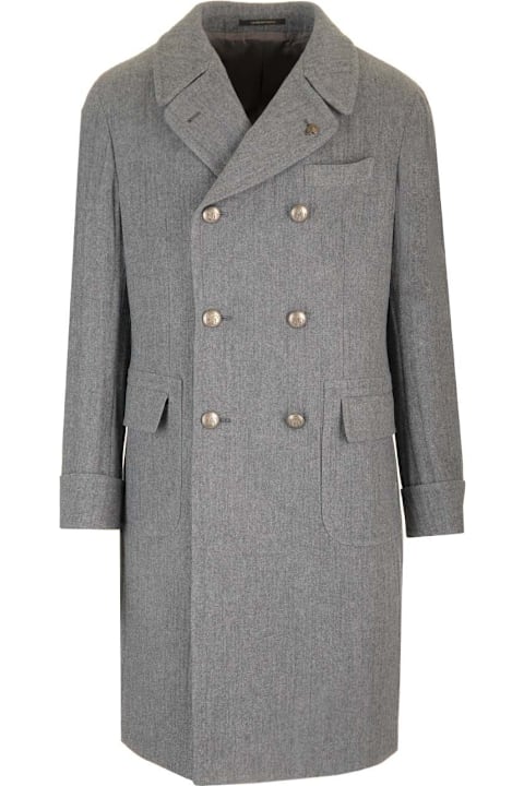 Gabriele Pasini for Men Gabriele Pasini Double-breasted Grey Wool Coat