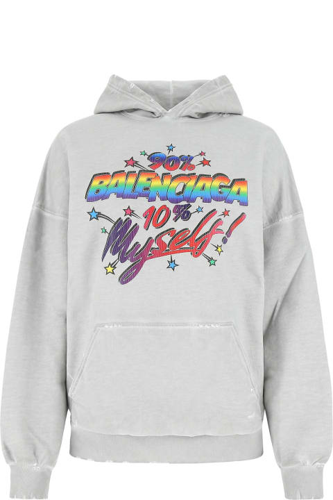 Homeware Balenciaga Grey Cotton Oversize Sweatshirt