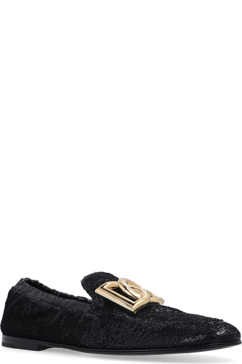 メンズ ローファー＆デッキシューズ Dolce & Gabbana Ariosto Paillettes Loafers