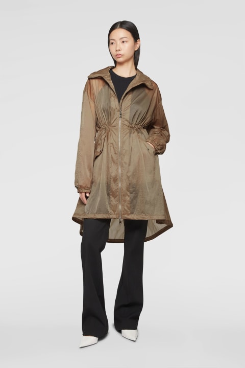 Add Coats & Jackets for Women Add Long Nylon Trench Coat