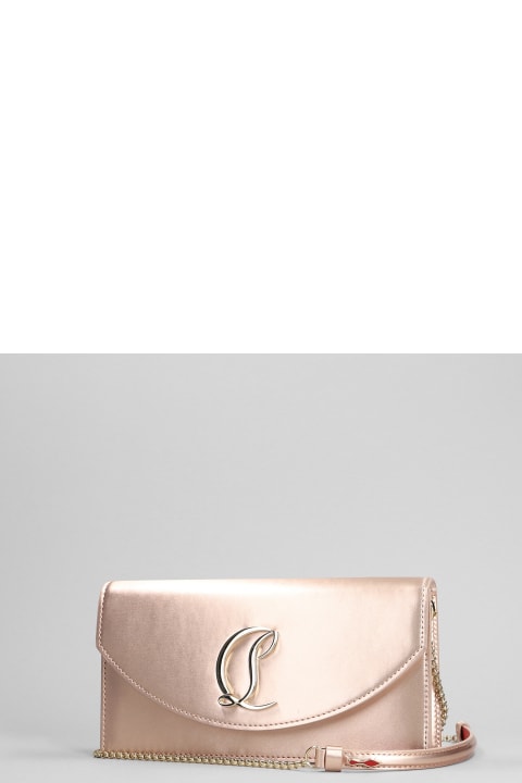 Christian Louboutin Clutches for Women Christian Louboutin Loubi54 Hand Bag In Rose-pink Silk