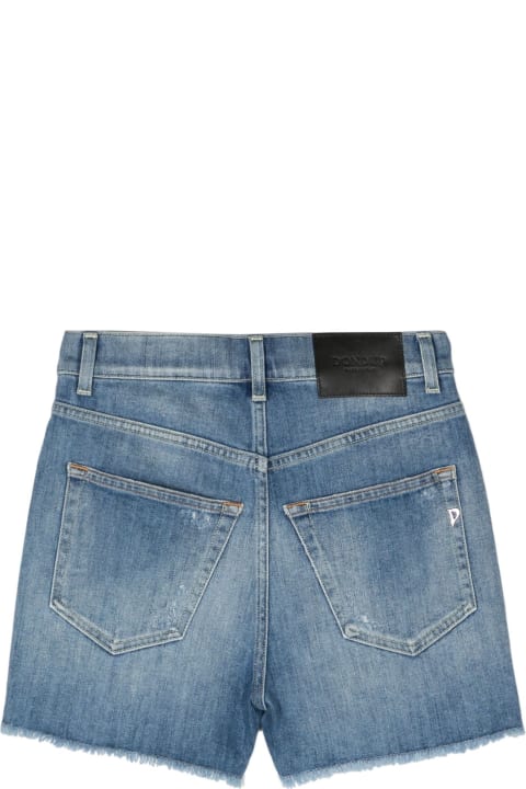 Clothing for Women Dondup Blue Stretch-cotton Shorts
