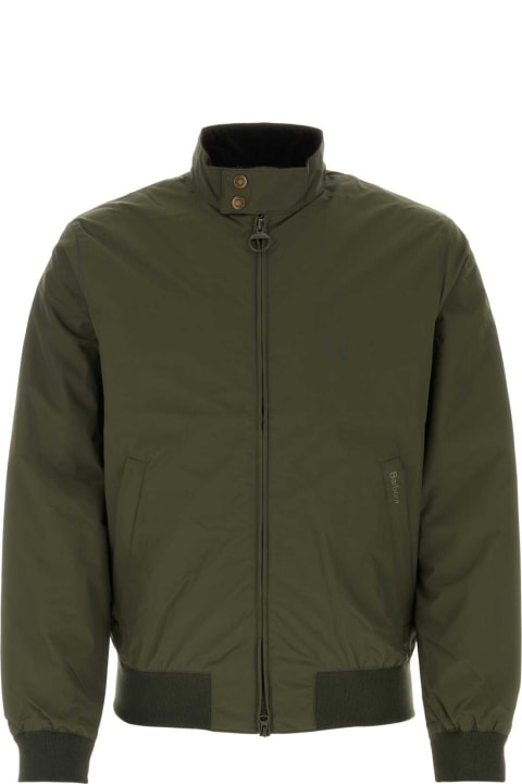 Coats & Jackets for Men Barbour Olive Green Nylon Royston Jacket