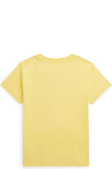 Ralph Lauren T-Shirts & Polo Shirts for Boys Ralph Lauren Yellow T-shirt With Blue Pony