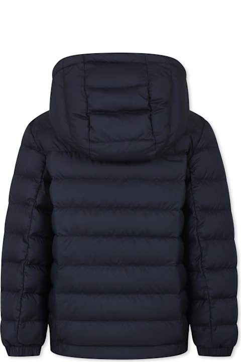 Homeware Moncler Blue Donvar Down Jacket For Boy With Logo