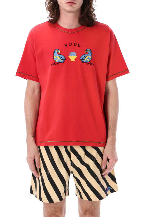 Bode Topwear for Men Bode Twin Parakeet T-shirt