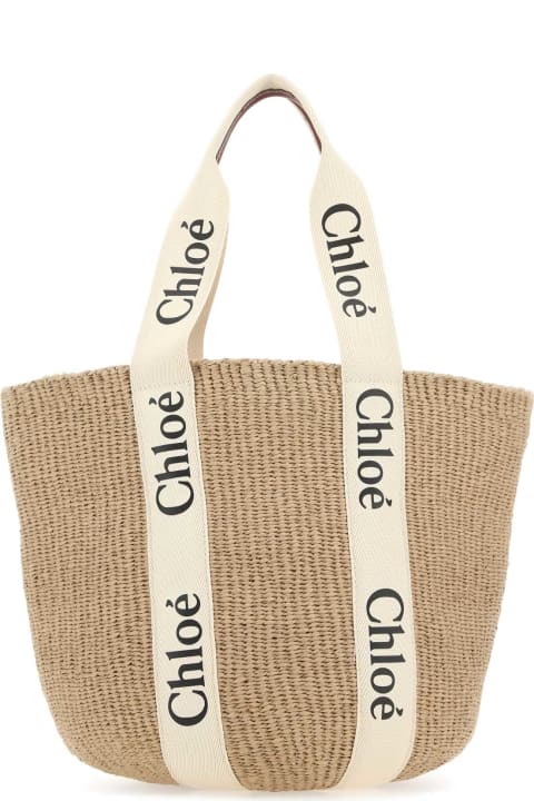 Bags for Women Chloé Multicolor Raffia Shopping Bag
