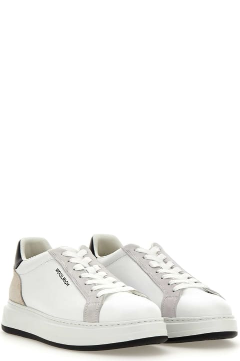 Shoes for Men Woolrich "arrow" Leather Sneakers