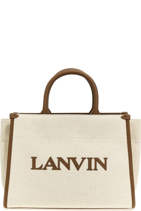 Bags Sale for Women Lanvin Logo Canvas Shopping Bag