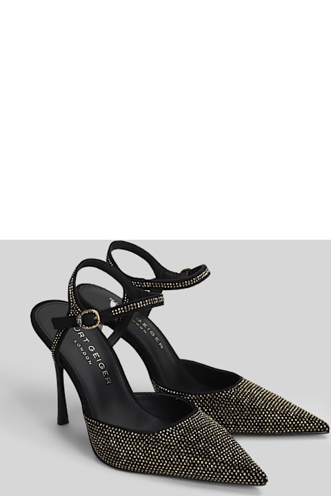 Kurt Geiger Mayfair Point Pumps In Black Suede