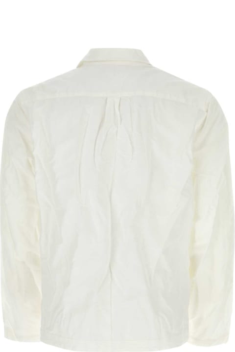 メンズ Orlebar Brownのシャツ Orlebar Brown White Cotton Blend Roland Shirt