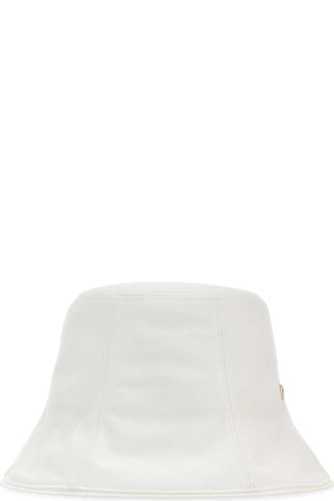 Helen Kaminski for Men Helen Kaminski White Cotton Now Bucket Hat