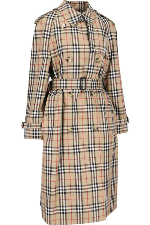 Fashion for Women Burberry Check Trench Coat