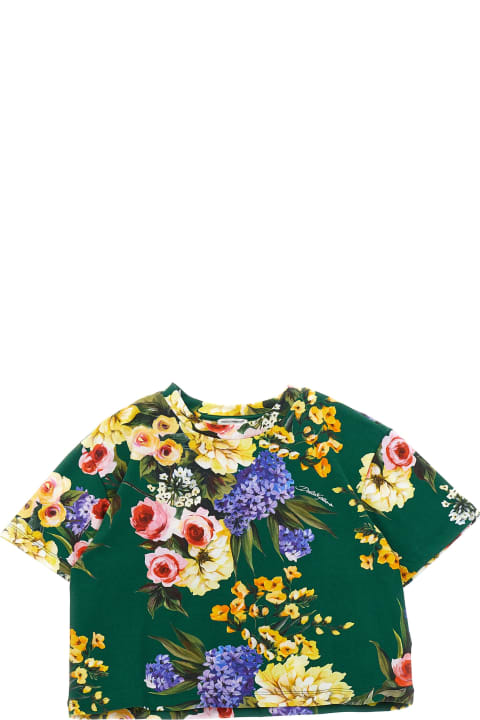 Fashion for Girls Dolce & Gabbana Floral Print T-shirt