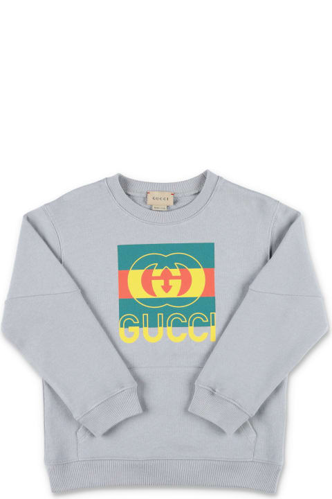Gucci Sweaters & Sweatshirts for Boys Gucci Logo Crewneck With Pocket