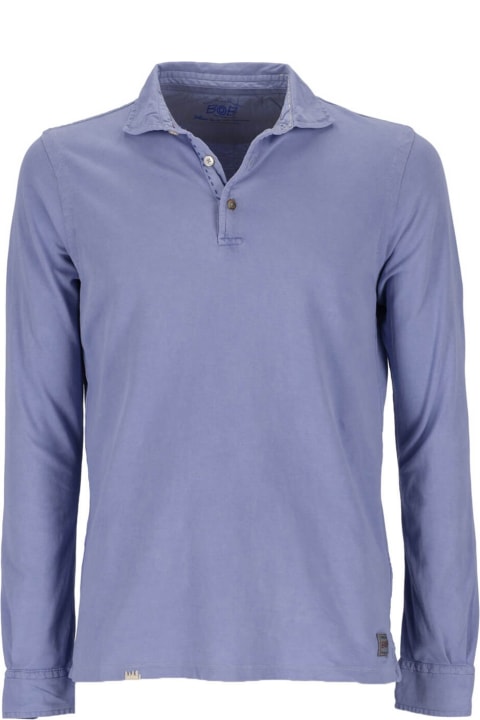 Bob Tonic Light Blue Long Sleeve Polo Shirt