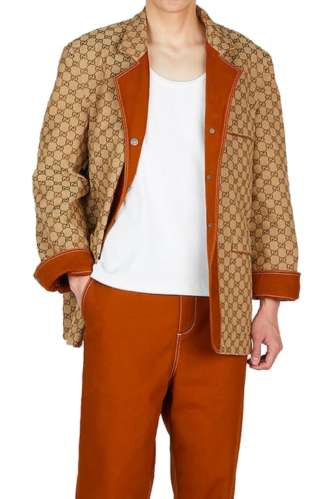 Coats & Jackets for Men Gucci Gg Reversible Jacket