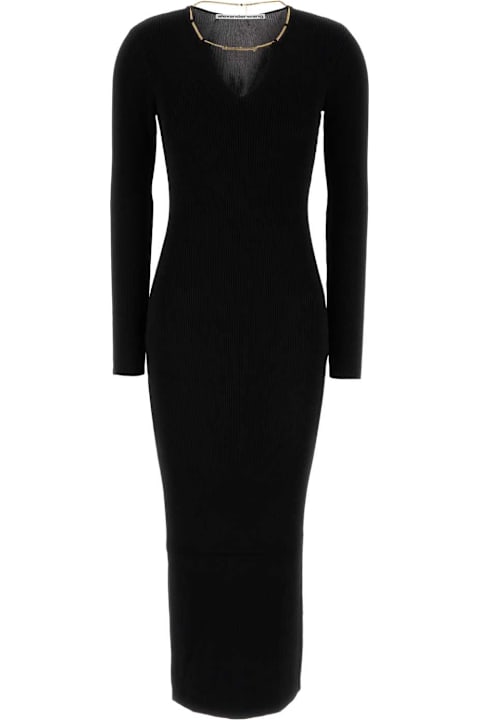 Alexander Wang Dresses for Women Alexander Wang Black Stretch Viscose Blend Dress