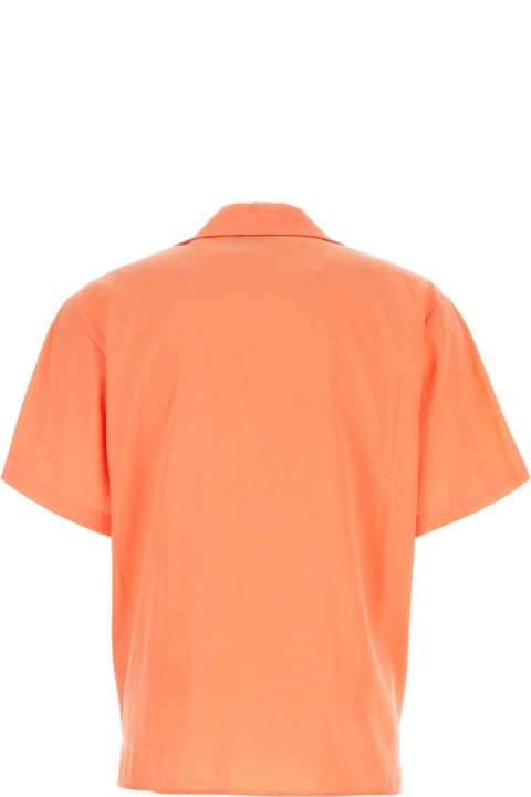 MSGM Shirts for Men MSGM Peach Viscose Blend Shirt