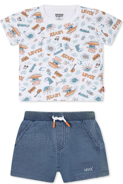 Homeware Levi
s Blue Suit For Baby Boy With Bear