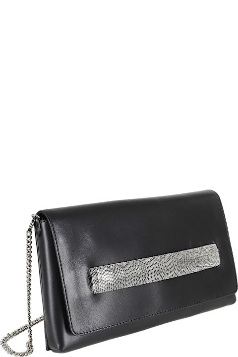 Orciani for Kids Orciani Clutch Gossip Nappa Chain