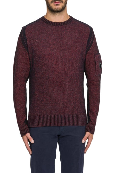 C.P. Company Sweaters for Men C.P. Company Crewneck Sleeved Sweater