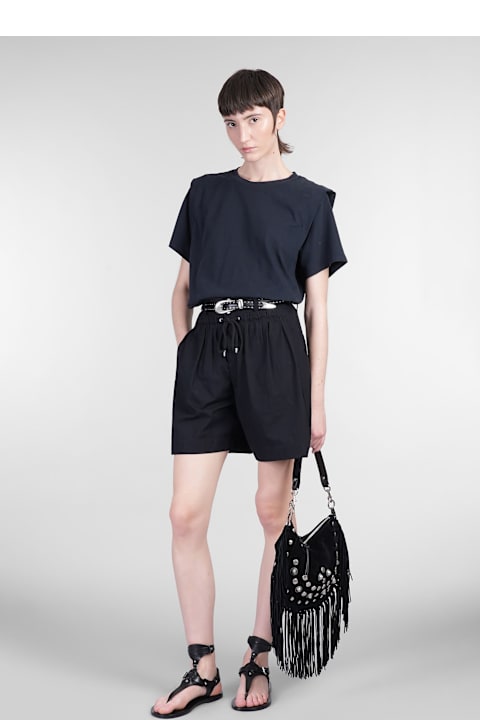 Fashion for Women Isabel Marant Zelitos T-shirt In Black Cotton