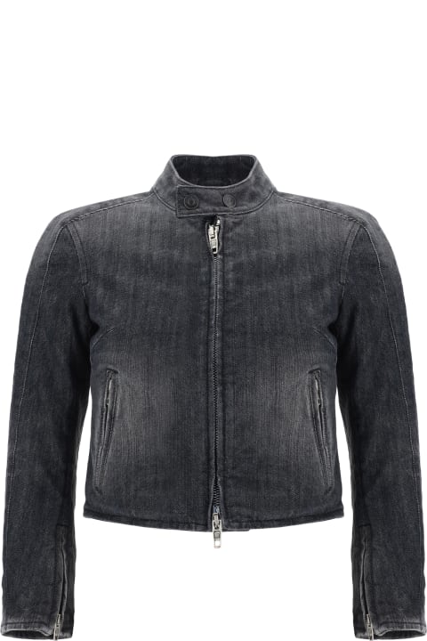 Balenciaga Coats & Jackets for Women Balenciaga Shrunk Racer Jacket