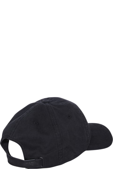 Y-3 Hats for Women Y-3 Logo Embroidered Baseball Cap