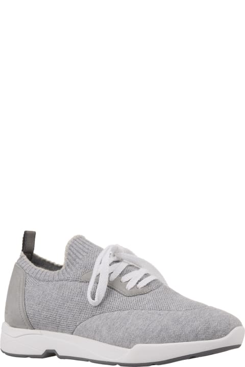 Andrea Ventura Shoes for Men Andrea Ventura W-dragon Sneakers In Grey Fashion Fabric
