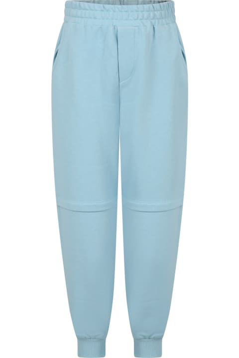 Bottoms for Boys Emporio Armani Light Blue Trousers For Boy With The Smurfs