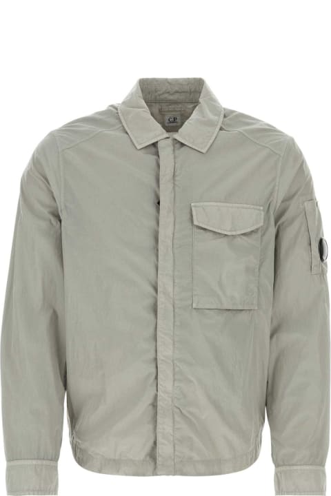 C.P. Company Coats & Jackets for Men C.P. Company Grey Nylon Chrome-r Windbreaker